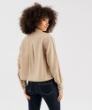 Chemise manches longues coupe courte et ample femme[MISSING]